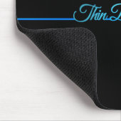 Schöne Elegant Thin Blue Line Mousepad (Ecke)