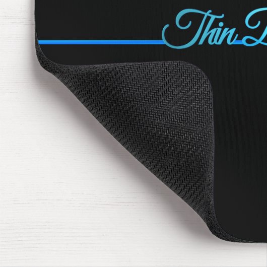 Schöne Elegant Thin Blue Line Mousepad (Ecke)
