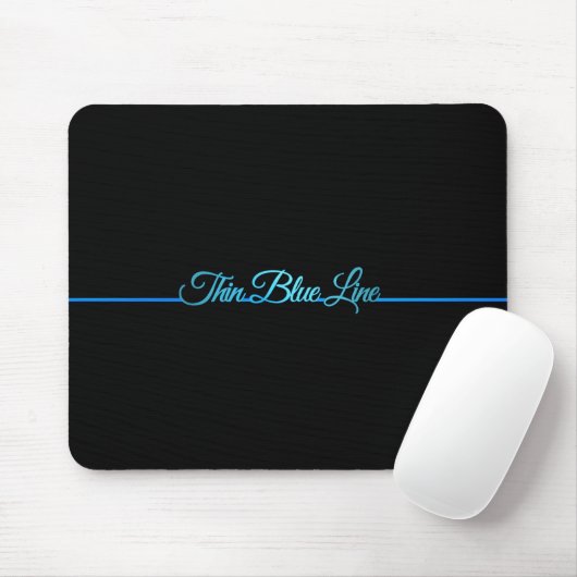 Schöne Elegant Thin Blue Line Mousepad (Mit Mouse)
