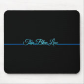 Schöne Elegant Thin Blue Line Mousepad (Vorne)