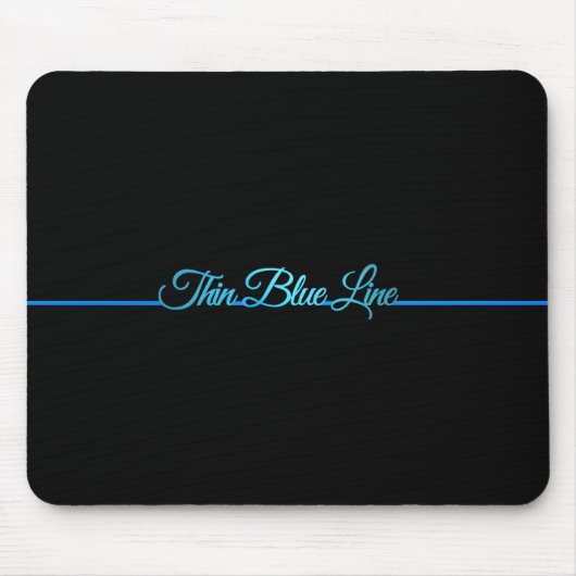 Schöne Elegant Thin Blue Line Mousepad (Vorne)