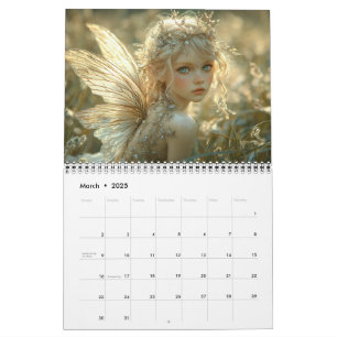 Schöne Elegant Woodland Fairies Kalender