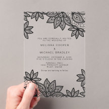 Schöne elegante Black Lace Wedding