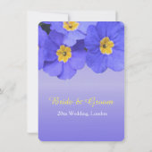 schöne, elegante, coole Blumen Hochzeit Einladung (Rückseite)