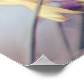 Schöne Elegante Dreamy Coneflowers Poster (Ecke)