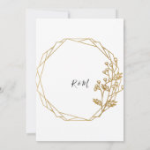 Schöne, elegante Einladung (Rückseite)