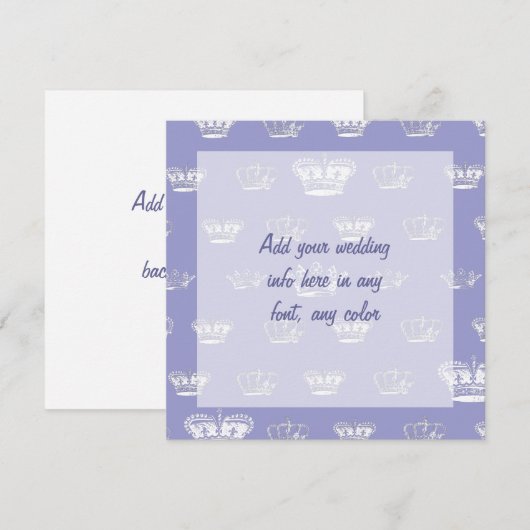 Schöne, elegante Einladungen (Vorne/Hinten)