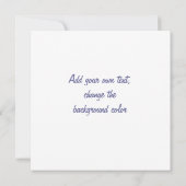 Schöne, elegante Einladungen (Rückseite)