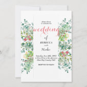 Schöne elegante Eukalyptus-Blätter Einladung (Vorderseite)