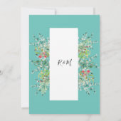 Schöne elegante Eukalyptus-Blätter Einladung (Rückseite)