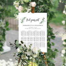 Schöne elegante Eukalyptus einfache Sitzkarte