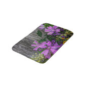 Schöne Elegante Frische Blume Badematte (Schrägansicht)