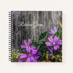 Schöne Elegante Frische Blume Notizblock