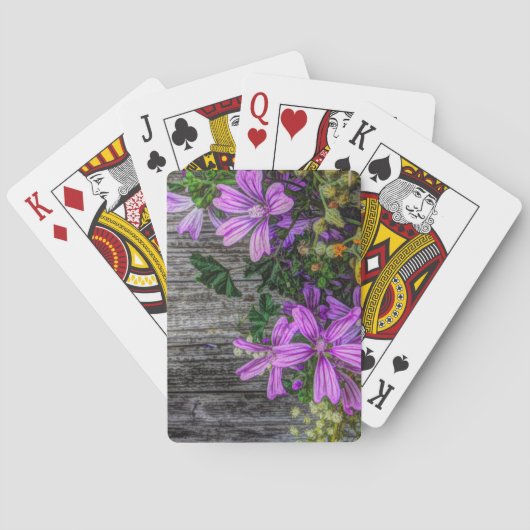 Schöne Elegante Frische Blume Spielkarten (Rückseite)