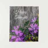 Schöne Elegante Frische Blume Wandteppich (Vorderseite)