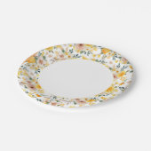 Schöne elegante Gelbsonne blühend Pappteller (Schrägansicht)