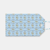 Schöne elegante hellblaue Hanukkah Geschenkanhänger (Vorderseite (Horizontal))