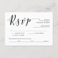 Schöne elegante Hochzeit UAWG Einschließungs-Karte