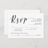 Schöne elegante Hochzeit UAWG Einschließungs-Karte Begleitkarte (Vorne/Hinten)