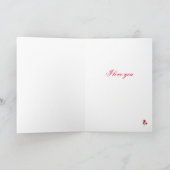 Schöne, elegante "I Liebe you" Valentinstag (Innenseite)