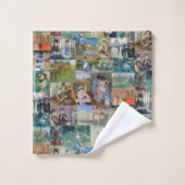 Schöne Elegante Impressionistische Kunst Badhandtuch Set (Waschlappen)