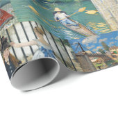 Schöne Elegante Impressionistische Kunst Geschenkpapier (Rolleneckpunkt)