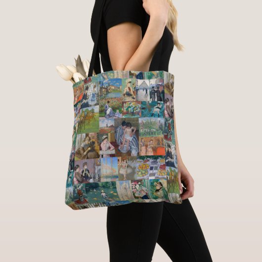 Schöne Elegante Impressionistische Kunst Tasche (Von Nahem)