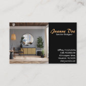 Schöne Elegante Innenarchitektur Mirror Visitenkarte (Vorderseite)