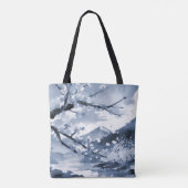 Schöne elegante japanische Kirschblüten Tasche (Rückseite)