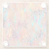 Schöne elegante Jewel Tones Nahtloses Muster Glasuntersetzer (Rückseite)