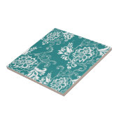 Schöne, elegante, klassische, aquamarine und weiße fliese (Seite)