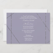 Schöne Elegante Lavender Wedding Einladung (Vorderseite)