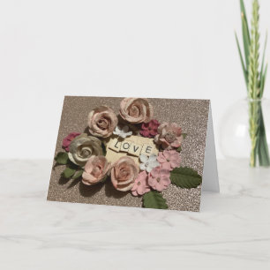 Schöne, elegante Liebe und Glitzer Karte