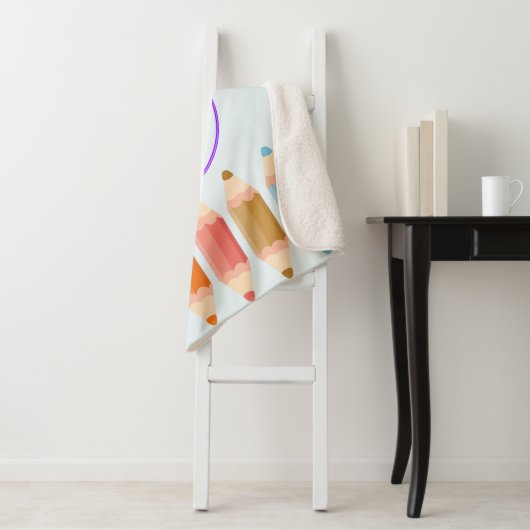 Schöne Elegante Pastelfarben Sherpadecke (Beispiel)