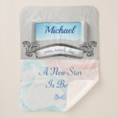 Schöne Elegante Pastelfarben Sherpadecke (Vorderseite)