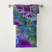 Schöne Elegante Pfauenpfauen Badetuch Set (Insitu)