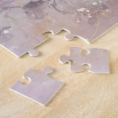 Schöne, elegante rosa florale Rose Puzzle (Seite)