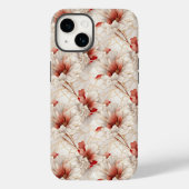 Schöne Elegante Rote Blüte Case-Mate iPhone Hülle (Rückseite)