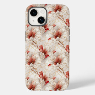 Schöne Elegante Rote Blüte Case-Mate iPhone 14 Hülle