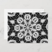 Schöne Elegante Spitzen Abstraktes Kunstmuseum Postkarte (Vorne/Hinten)