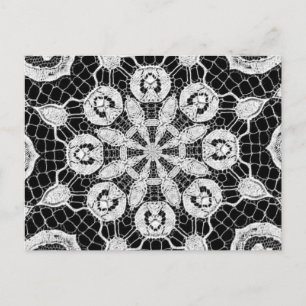 Schöne Elegante Spitzen Abstraktes Kunstmuseum Postkarte