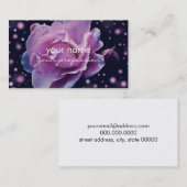 schöne elegante stilvolle lila Rose der Blume | Visitenkarte (Vorne/Hinten)