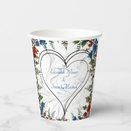 Schöne, elegante und skurrile Dekoration zum Thema Pappbecher