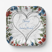 Schöne, elegante und skurrile Dekoration zum Thema Pappteller (Vorderseite)