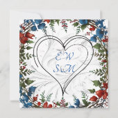 Schöne, elegante und skurrile Dekoration zum Thema Save The Date (Rückseite)