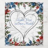 Schöne, elegante und skurrile Dekoration zum Thema Weinetikett (Einzelnes Label)