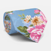 Schöne, elegante, Vintage Rose Blume Krawatte (Gerollt)