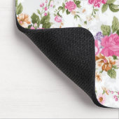Schöne, elegante, Vintage Rose Blume Mousepad (Ecke)