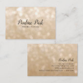 Schöne elegante Visitenkarte mit bokeh (Vorne/Hinten)