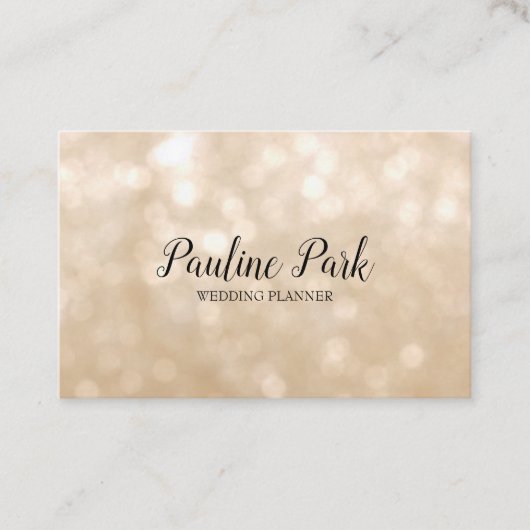 Schöne elegante Visitenkarte mit bokeh (Vorderseite)